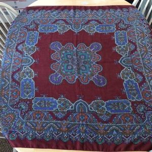 Vintage Scarf Square Oversized